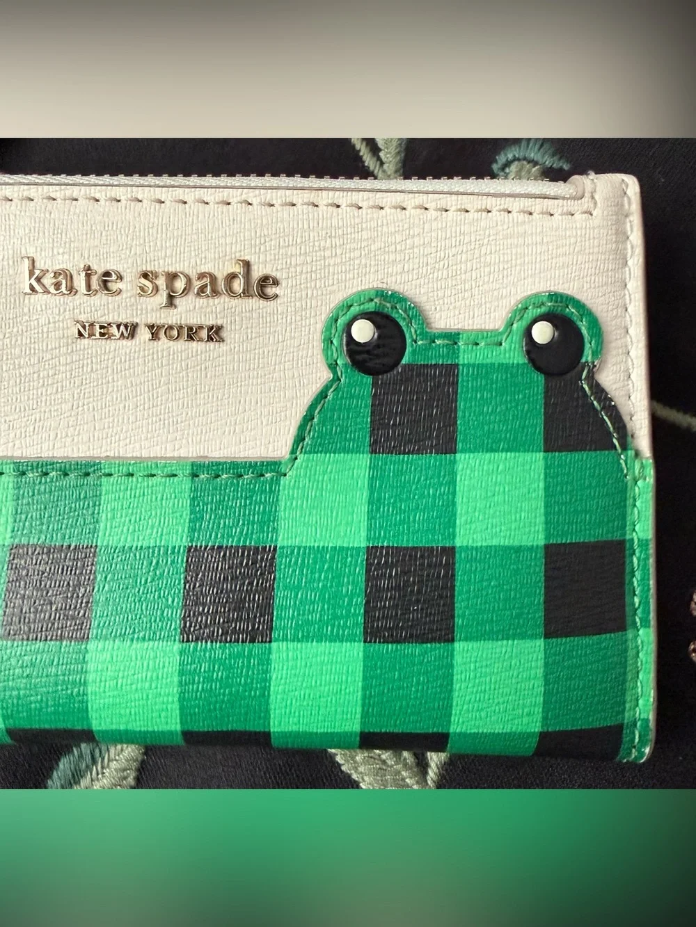 Kate Spade Hoppkins Frog Small Slim Bifold Wallet